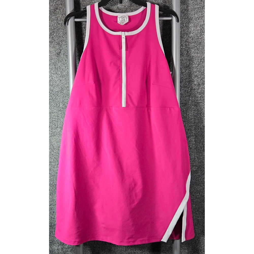 Sage Collective Womens XXL Pink Quarter Zip Athletic Dress Built-in Shorts